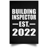 Building Inspector Established EST. 2022 - Poster Portrait