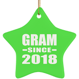 Gram Since 2018 - Star Ornament