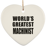 World's Greatest Machinist - Heart Ornament