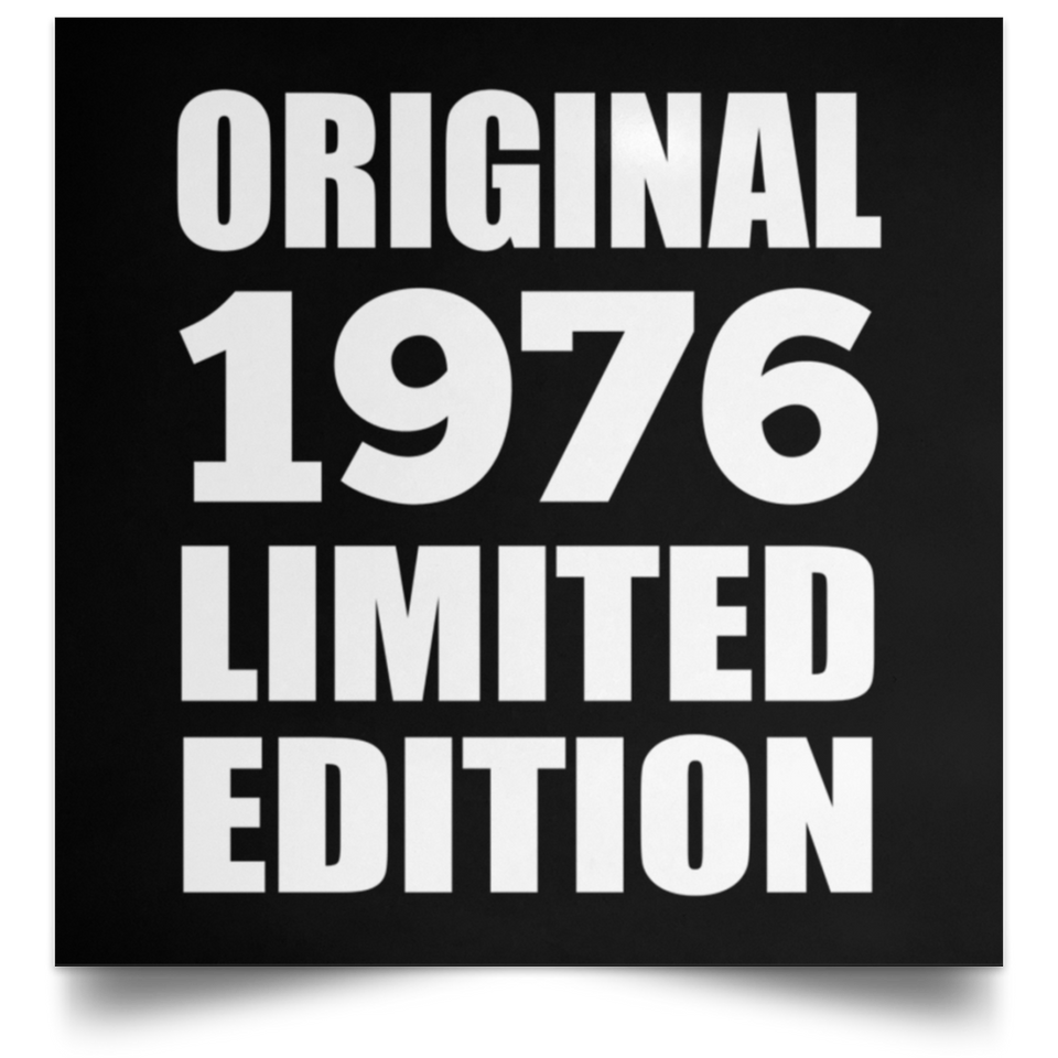 48th Birthday Original 1976 Limited Edition - Poster Square