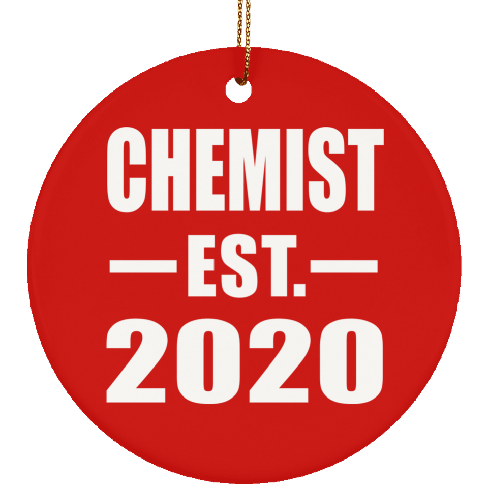 Chemist Established EST. 2020 - Circle Ornament
