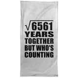 81st Anniversary Square Root of 6561 Years Who's Counting - Hand Towel