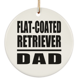 Flat-Coated Retriever Dad - Circle Ornament