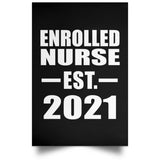Enrolled Nurse Established EST. 2021 - Poster Portrait