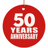 50th Anniversary 50 Years Anniversary - Circle Ornament