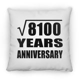 90th Anniversary Square Root of 8100 Years Anniversary - Throw Pillow