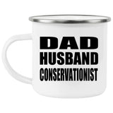 Dad Husband Conservationist - 12oz Camping Mug