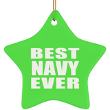 Best Navy Ever - Star Ornament