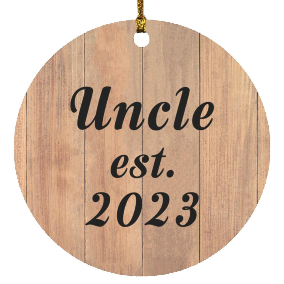Uncle Established EST. 2023 - Circle Ornament C
