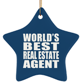 World's Best Real Estate Agent - Star Ornament