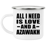 All I Need Is Love And A Azawakh - 12oz Camping Mug