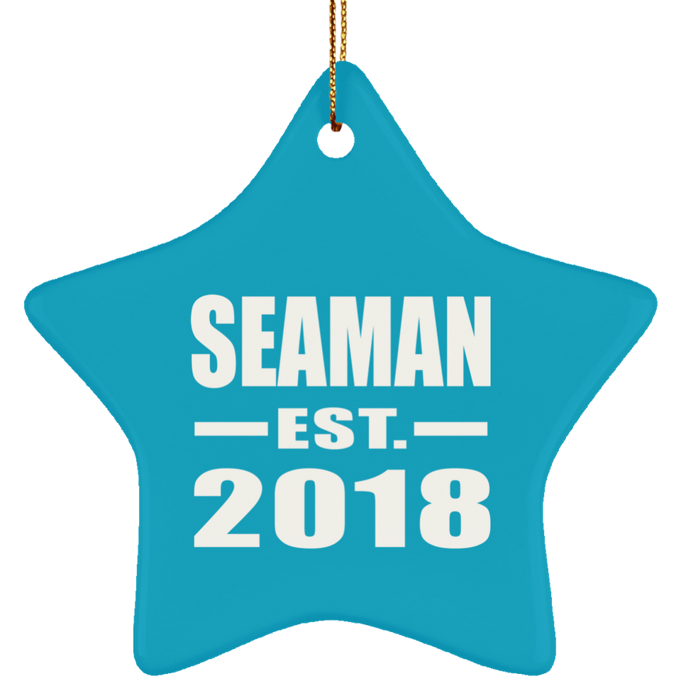 Seaman Established EST. 2018 - Star Ornament