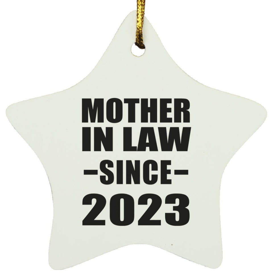 Mother In Law Since 2023 - Star Ornament