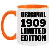 115th Birthday Original 1909 Limited Edition - 11oz Accent Mug Orange