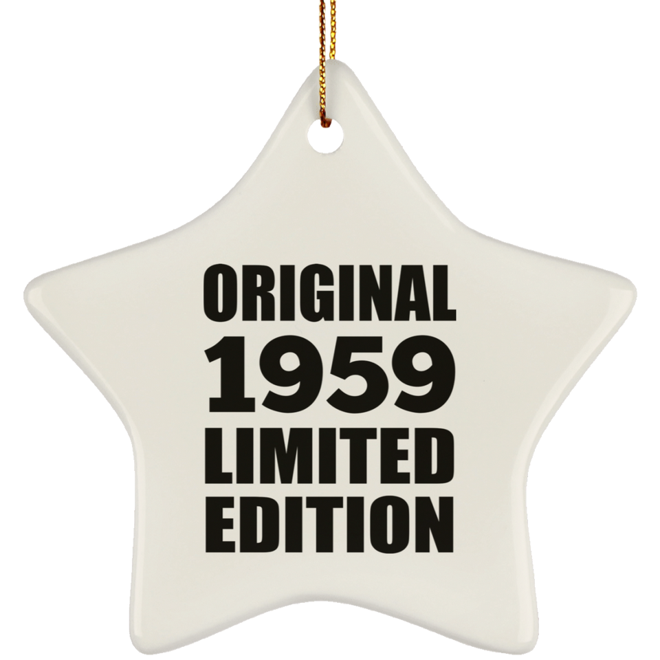65th Birthday Original 1959 Limited Edition - Star Ornament