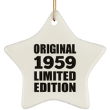 65th Birthday Original 1959 Limited Edition - Star Ornament