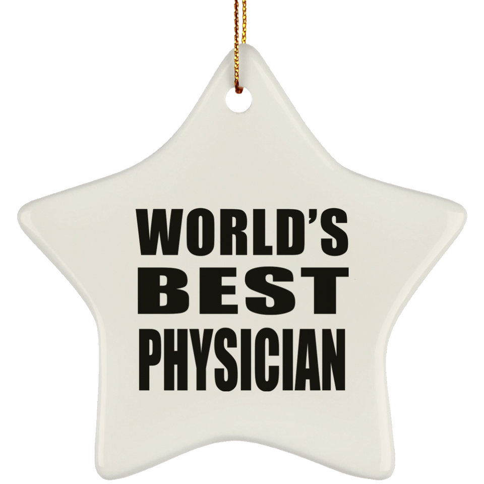 World's Best Physician - Star Ornament