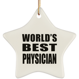 World's Best Physician - Star Ornament