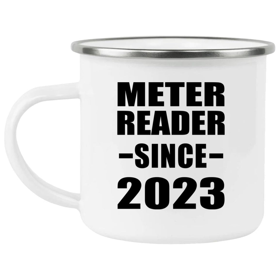 Meter Reader Since 2023 - 12oz Camping Mug