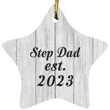 Step Dad Established Est. 2023 - Star Ornament F