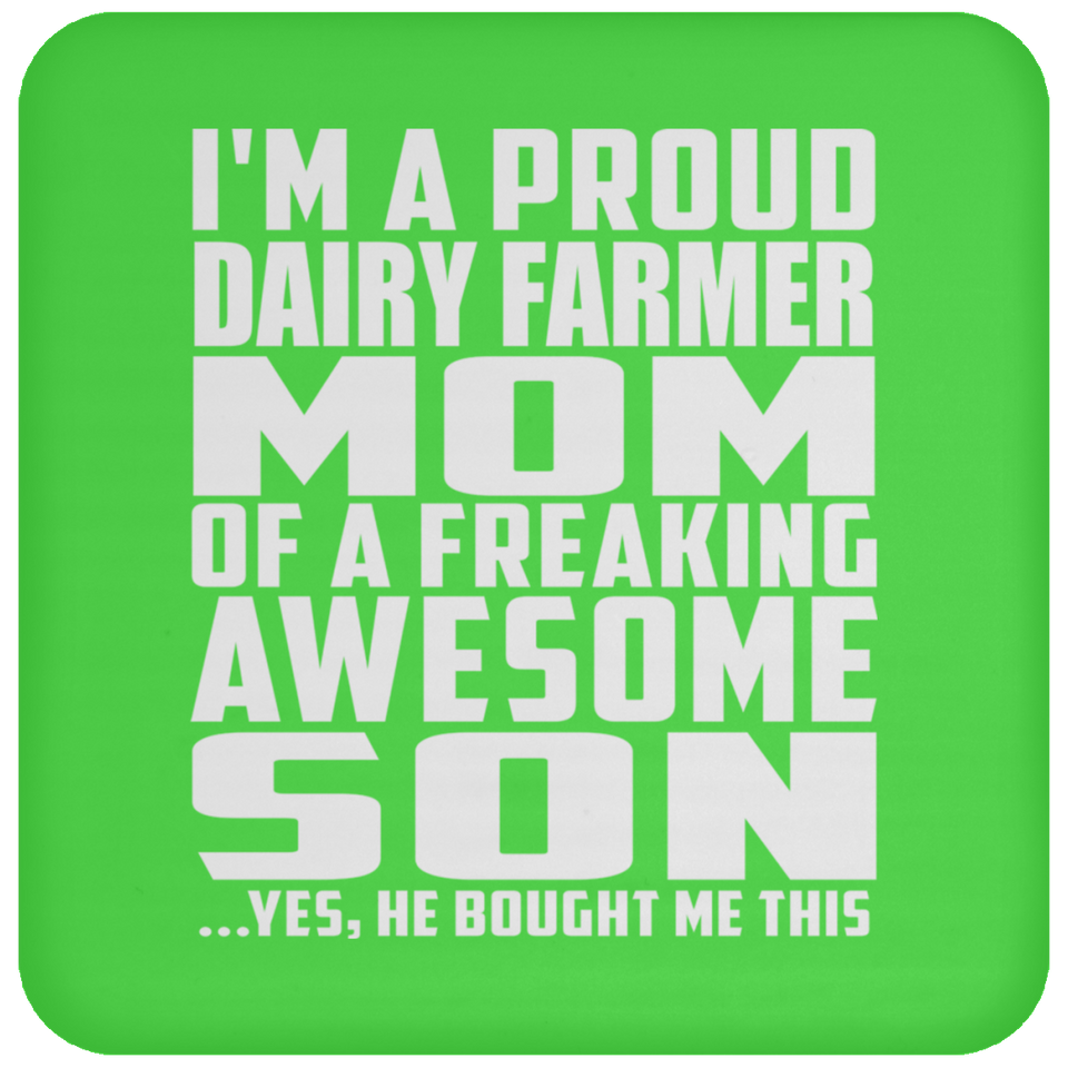 Proud Dairy Farmer Mom Of Awesome Son - Drink Coaster