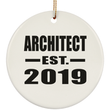 Architect Established EST. 2019 - Circle Ornament