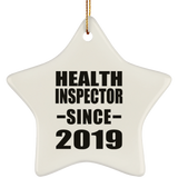Health Inspector Since 2019 - Star Ornament