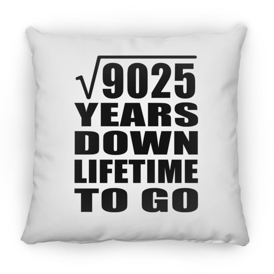 95th Anniversary Square Root of 9025 Years Lifetime To Go - Throw Pillow