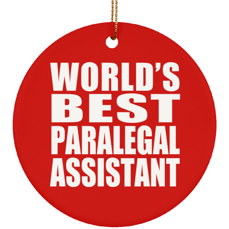 World's Best Paralegal Assistant - Circle Ornament