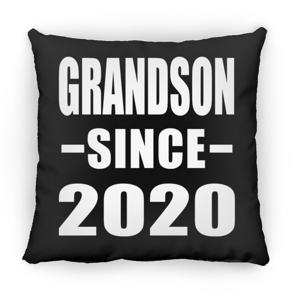 Grandson Since 2020 - Throw Pillow Black