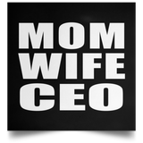 Mom Wife CEO - Poster Square