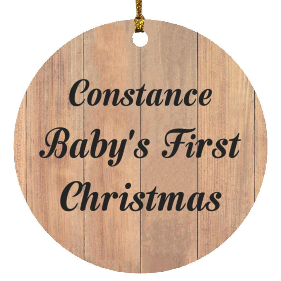 Constance Baby's First Christmas - Circle Ornament C