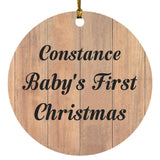 Constance Baby's First Christmas - Circle Ornament C