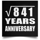 29th Anniversary Square Root of 841 Years Anniversary - Poster Square