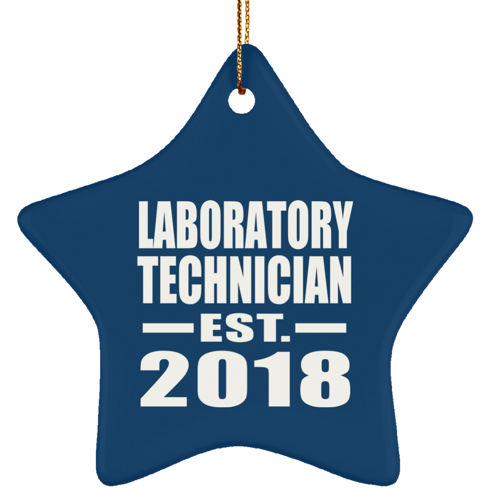 Laboratory Technician Established EST. 2018 - Star Ornament