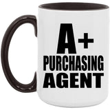 A+ Purchasing Agent - 15oz Accent Mug Black
