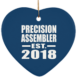 Precision Assembler Established EST. 2018 - Heart Ornament