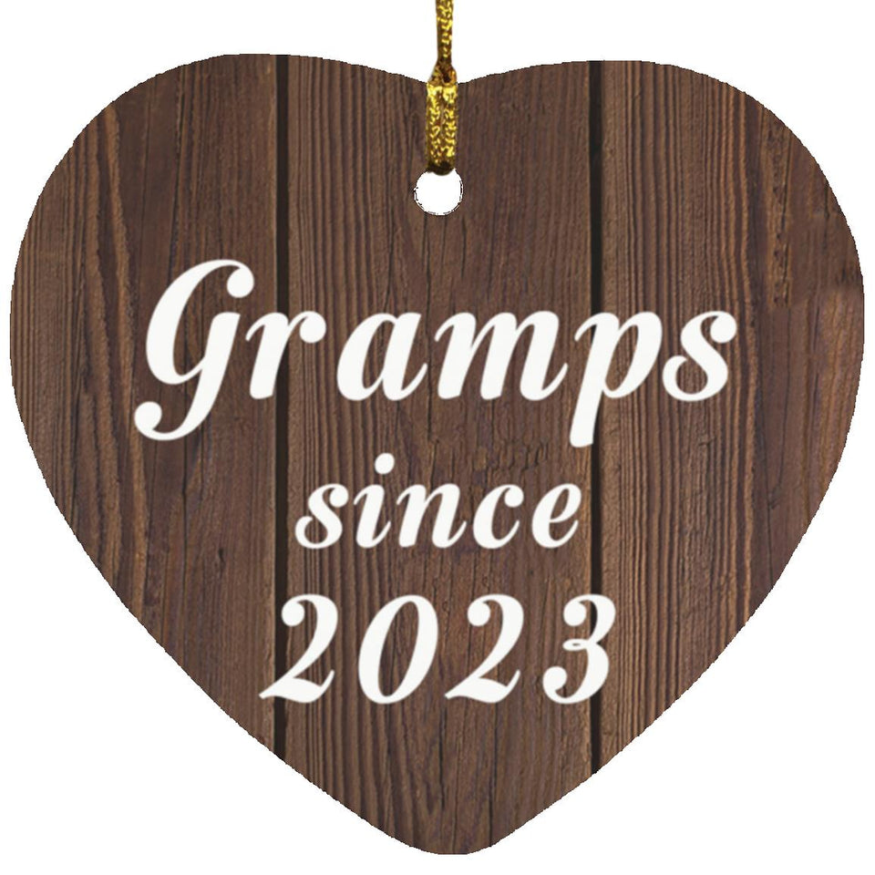Gramps Since 2023 - Heart Ornament D