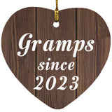 Gramps Since 2023 - Heart Ornament D