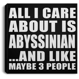 All I Care About Is Abyssinian - Canvas Square
