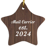 Mail Carrier Established Est. 2024 - Star Ornament D