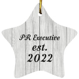 PR Executive Established Est. 2022 - Star Ornament F