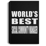 World's Best Social Community Manager - Canvas Portrait