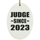 Judge Since 2023 - Oval Ornament