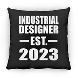Industrial Designer Established EST. 2023 - Throw Pillow Black
