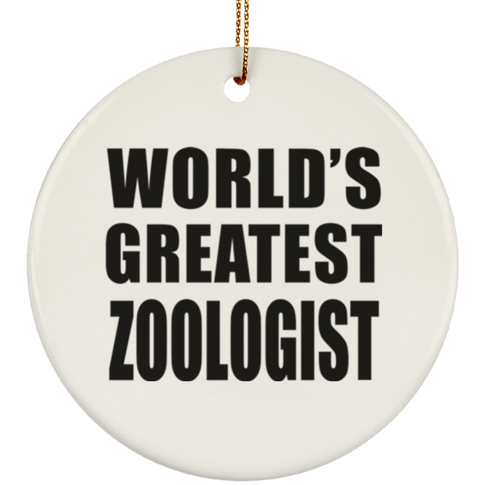 World's Greatest Zoologist - Circle Ornament