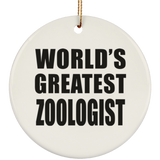 World's Greatest Zoologist - Circle Ornament