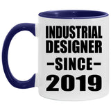 Industrial Designer Since 2019 - 11oz Accent Mug Purple