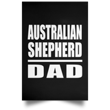 Australian Shepherd Dad - Poster Portrait