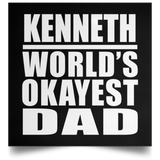 Kenneth World's Okayest Dad - Poster Square